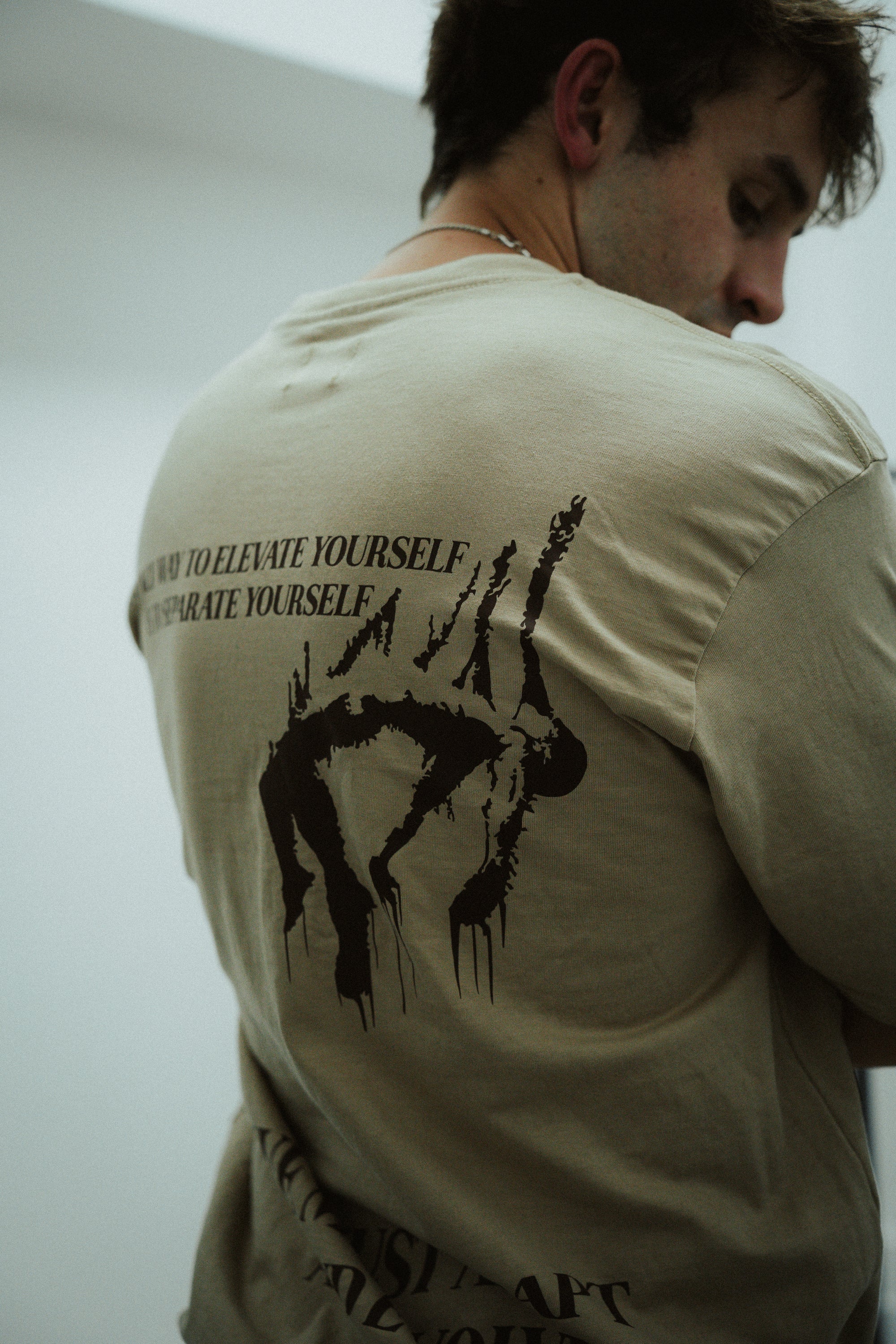 THE ADAPT AND EVOLVE TEE - SAND